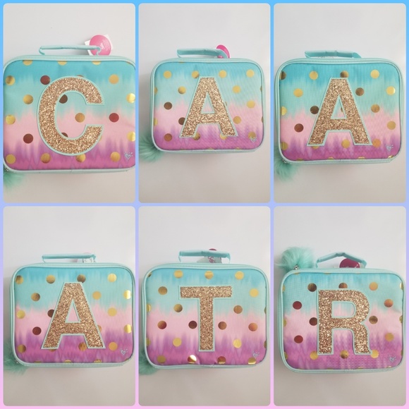 justice initial lunch box